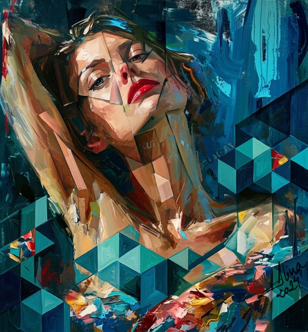 ArteDiAlina.com painting: With the arm up